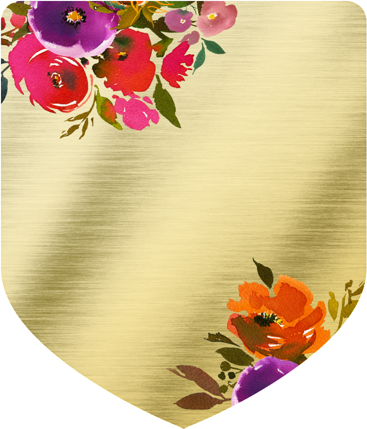 Hand Painted Shield Shape Gold Piece Png Transparent - Portable Network Graphics (1024x1024), Png Download