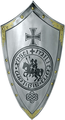 Templar Knight Steel Shield By Marto - Armor Venue - Marto Of Spain Knights Templar Medieval (415x415), Png Download