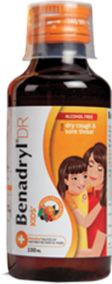Benadryl® Dr Kids - Benadryl For Kids In India (230x563), Png Download