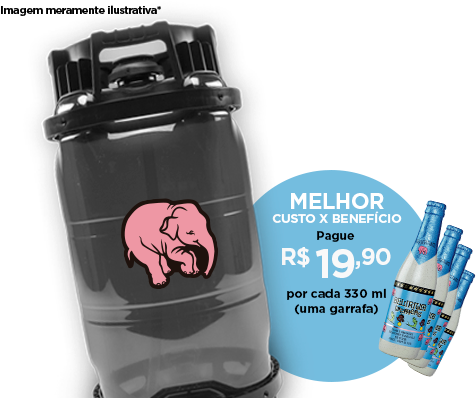 Barril Delirium Tremens 20 Litros - Domestic Pig (486x397), Png Download