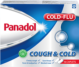 Colourfree Suspension 1-5 - Panadol Flu And Cough (465x455), Png Download