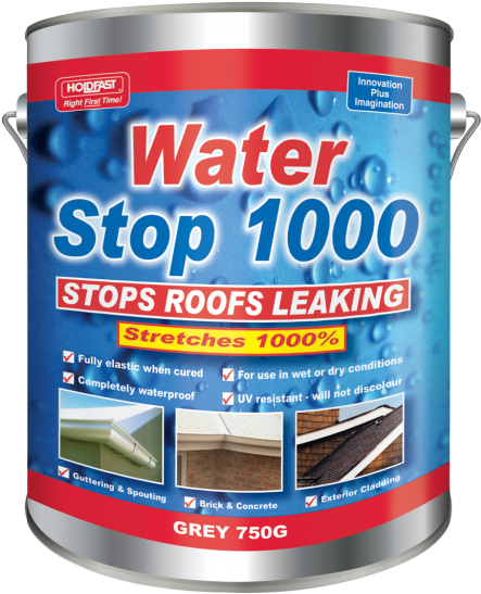 Holdfast Water Stop 1000 Roof Repair Paint - Waterproof Paint Nz (500x606), Png Download