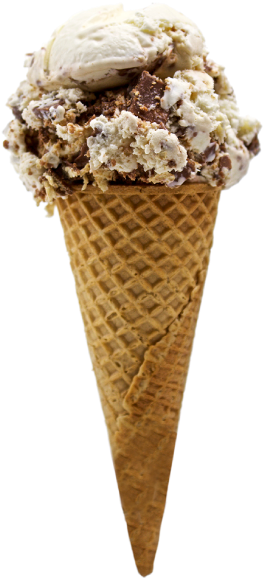 Helado De Snicker - Ice Cream Cone (277x748), Png Download