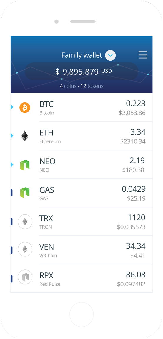 Infinito Wallet On Twitter - Android Wallet Token Erc20 (595x1200), Png Download