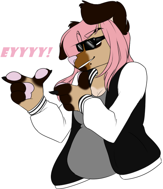 Finger Guns Outta The Room - Finger Gun (655x682), Png Download