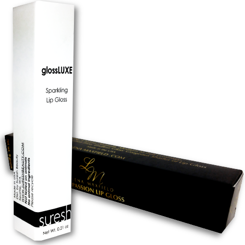 Custom Printed Boxes For Lipsticks - Lip Gloss Box (500x500), Png Download