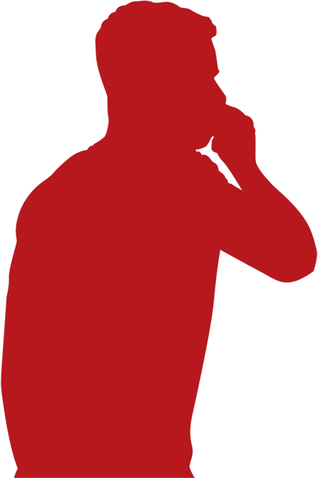 A Persistent Cough - Silhouette (446x670), Png Download