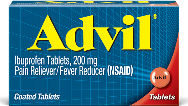 Best For Cough - Ibuprofen Advil (600x600), Png Download