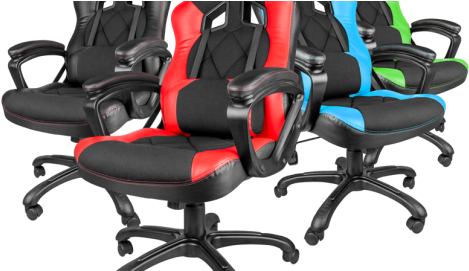 Nitro 330 Gaming Chair - Natec Genesis Gaming Chair Sx33 Black-red (604x270), Png Download