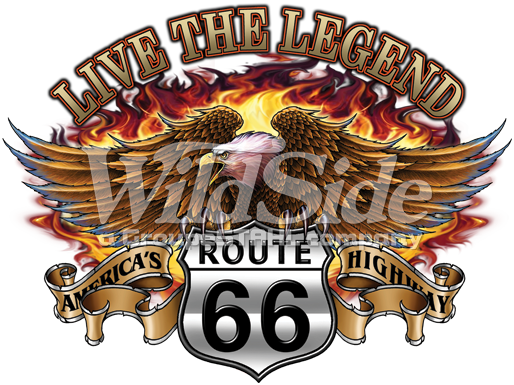 Route 66 Live The Legend Fire Eagle - Route 66 (514x385), Png Download