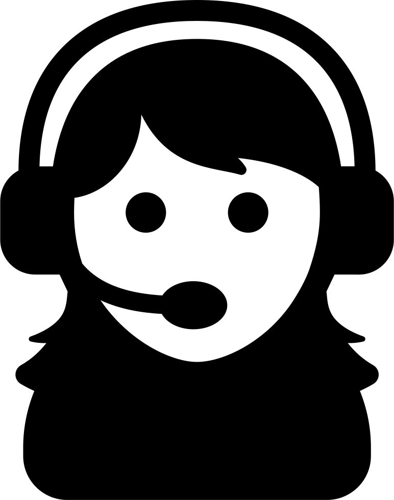 Female Assistant Of A Call Center Comments - Call Center Woman Icon (772x980), Png Download