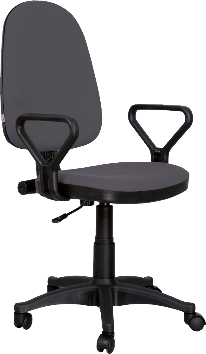 Chair Clipart Swivel Chair - Office Chairs .png (661x1136), Png Download