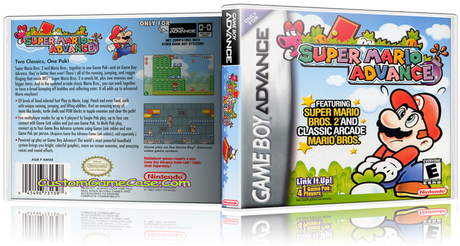Super Mario Advance - Super Mario Advance Gameboy Advanced Gba (500x250), Png Download