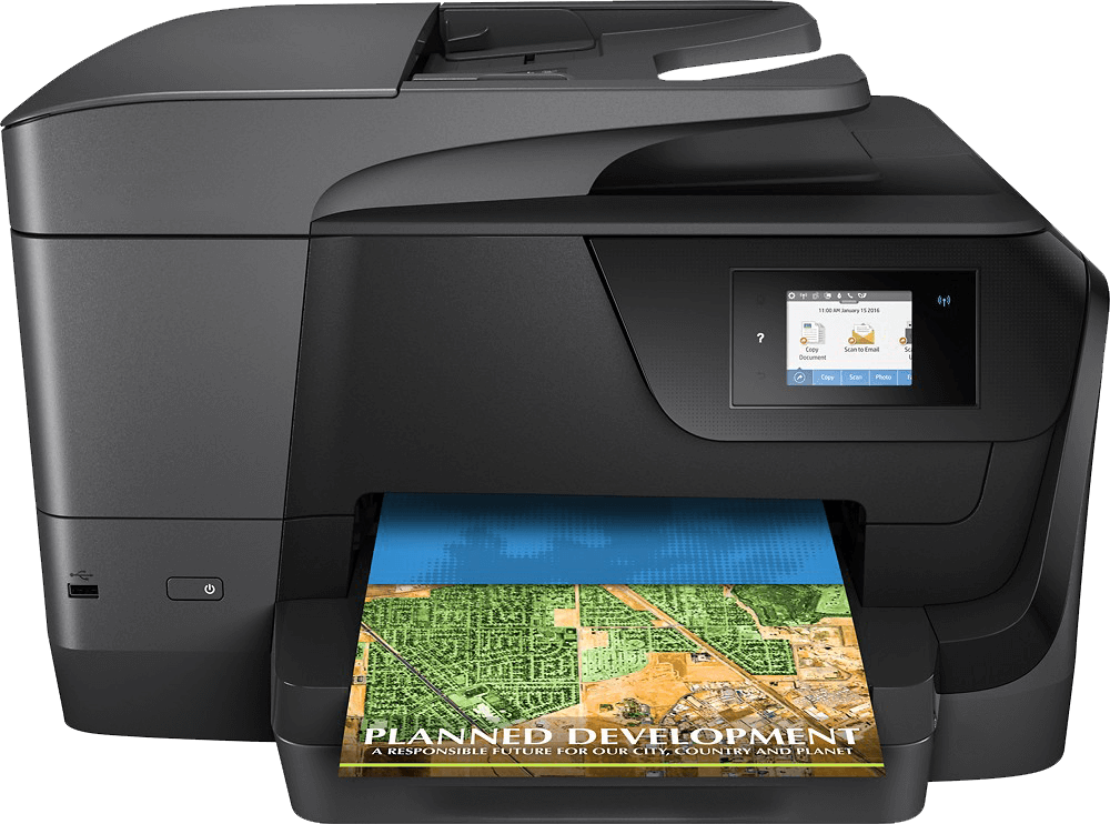 123 Hp Officejetpro 8710 - Hp Officejet 8710 (1000x742), Png Download