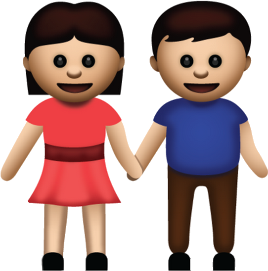 Emoji De Pareja Whatsapp (541x576), Png Download