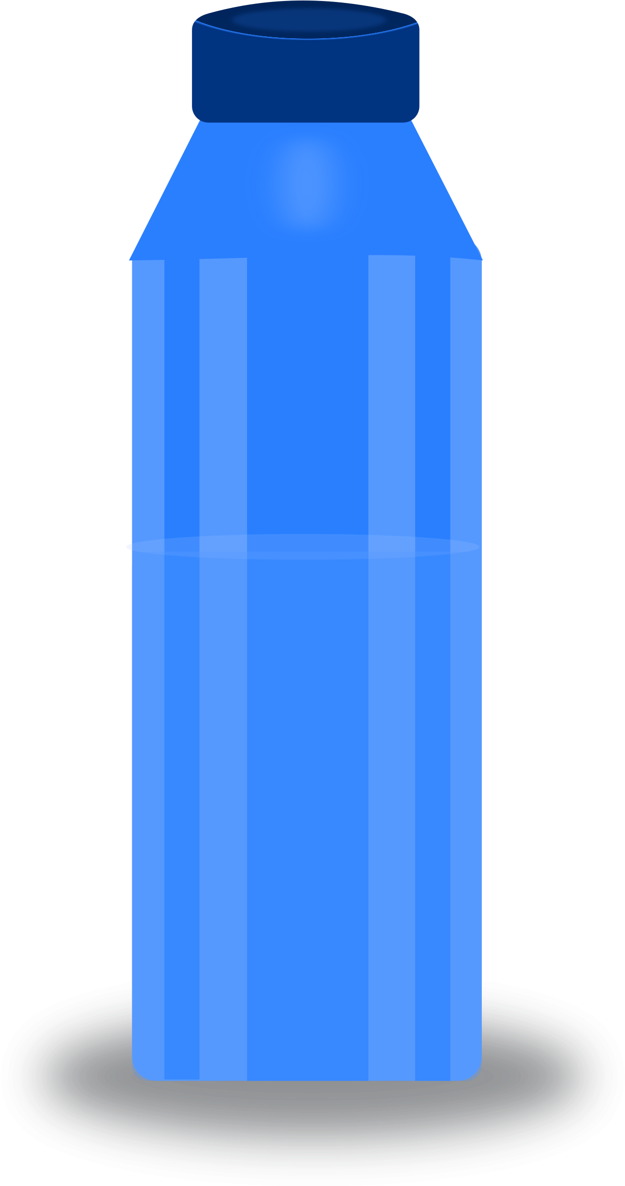 Water Bottle - Clip Art (1312x2400), Png Download