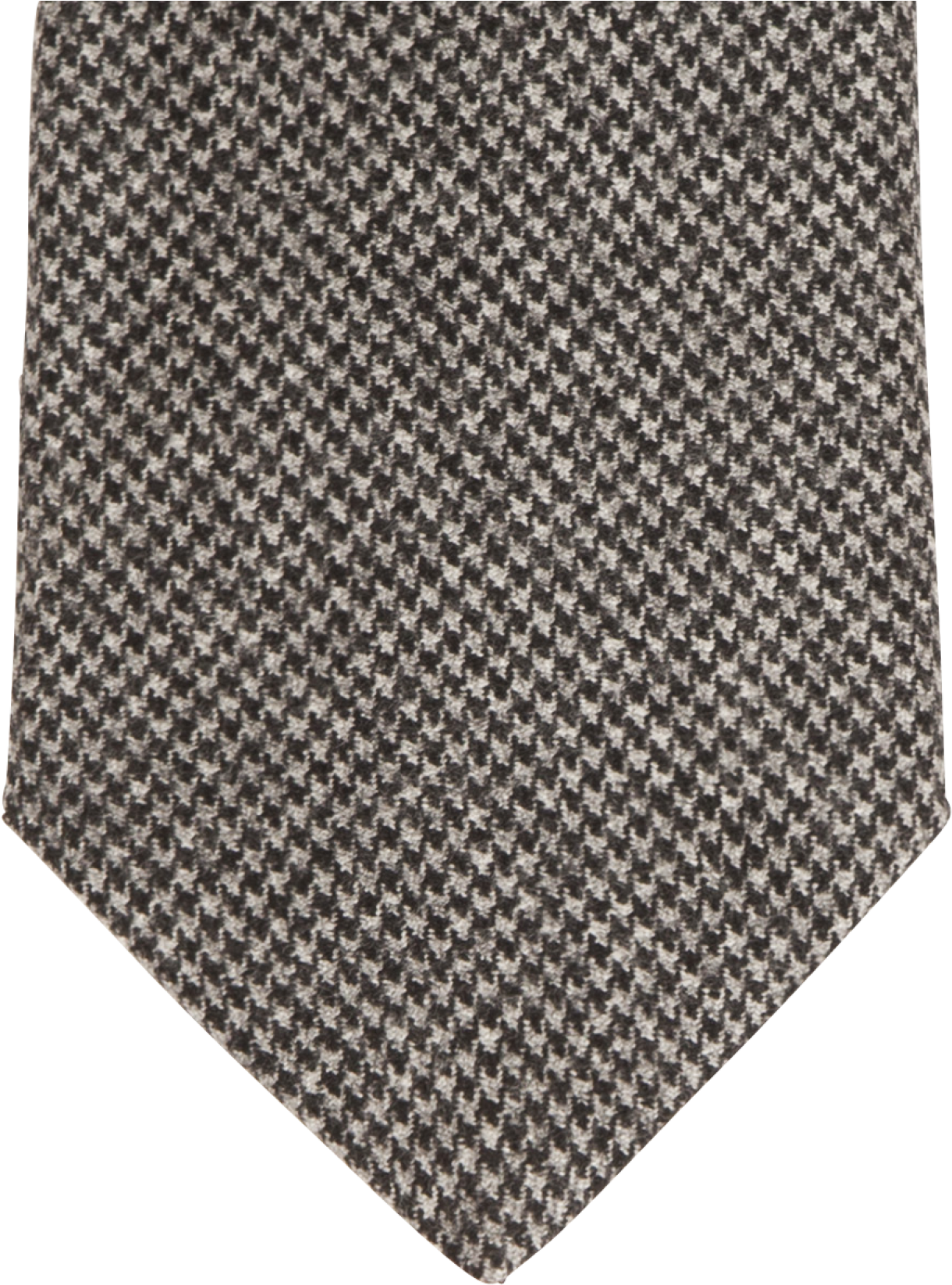Houndstooth Wool Tie - Necktie (1600x2397), Png Download