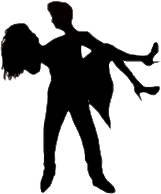 Silueta Sombra Pareja Amor Navidad - Sombra De Pareja Png (630x758), Png Download