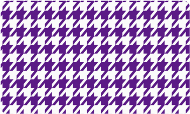 Royal Purple And White Houndstooth Classic Pattern - Gingham (500x500), Png Download