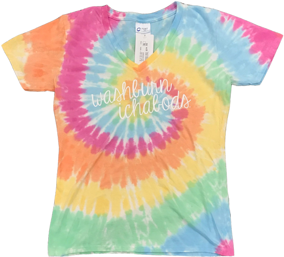 Washburn University Tie Dye Swirl Vneck Tee - Washburn University (720x540), Png Download