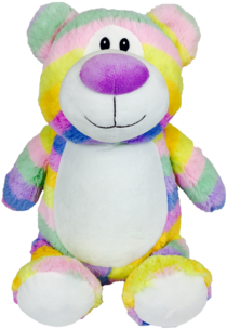 Peluche Personnalisée Cubbies - Ours Arc-en-ciel Pastel (300x400), Png Download