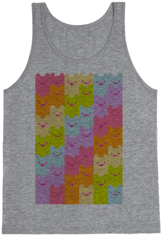 Pastel Rainbow Cats Tank Top - T-shirt (484x484), Png Download