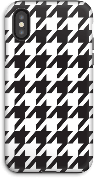 Houndstooth Case Iphone X Tough - Grey Houndstooth Twin Duvet (499x800), Png Download