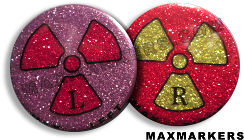 Disco Glitter Rad Girl X-ray Markers - Circle (535x339), Png Download