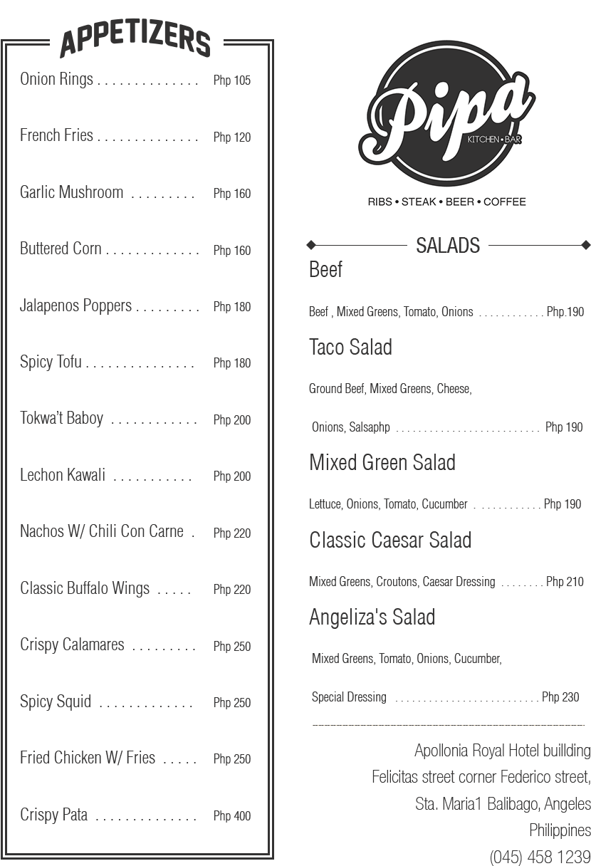 Pipa Kitchen And Bar - Edith Piaf Album (877x1245), Png Download