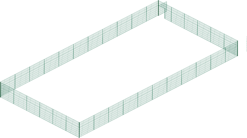 Tennis Base Tennis Court Single Tennis Fence - Shelf (1001x700), Png Download