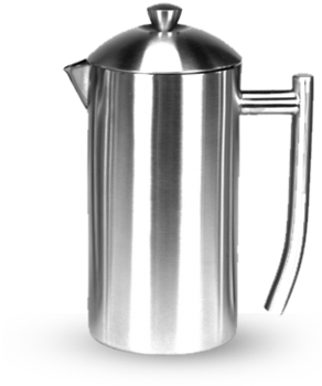 Coffee - Frieling Brushed Stainless Steel French Press, 17-ounce (432x480), Png Download