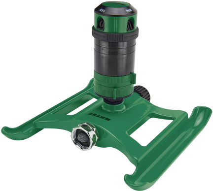 Coverage & Flow Rate - Dramm Colorstorm 4-pattern Gear Drive Sprinkler, Blue (450x450), Png Download