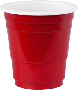 Micros Red Shot Cup Redds - Small Red Plastic Cup (700x700), Png Download