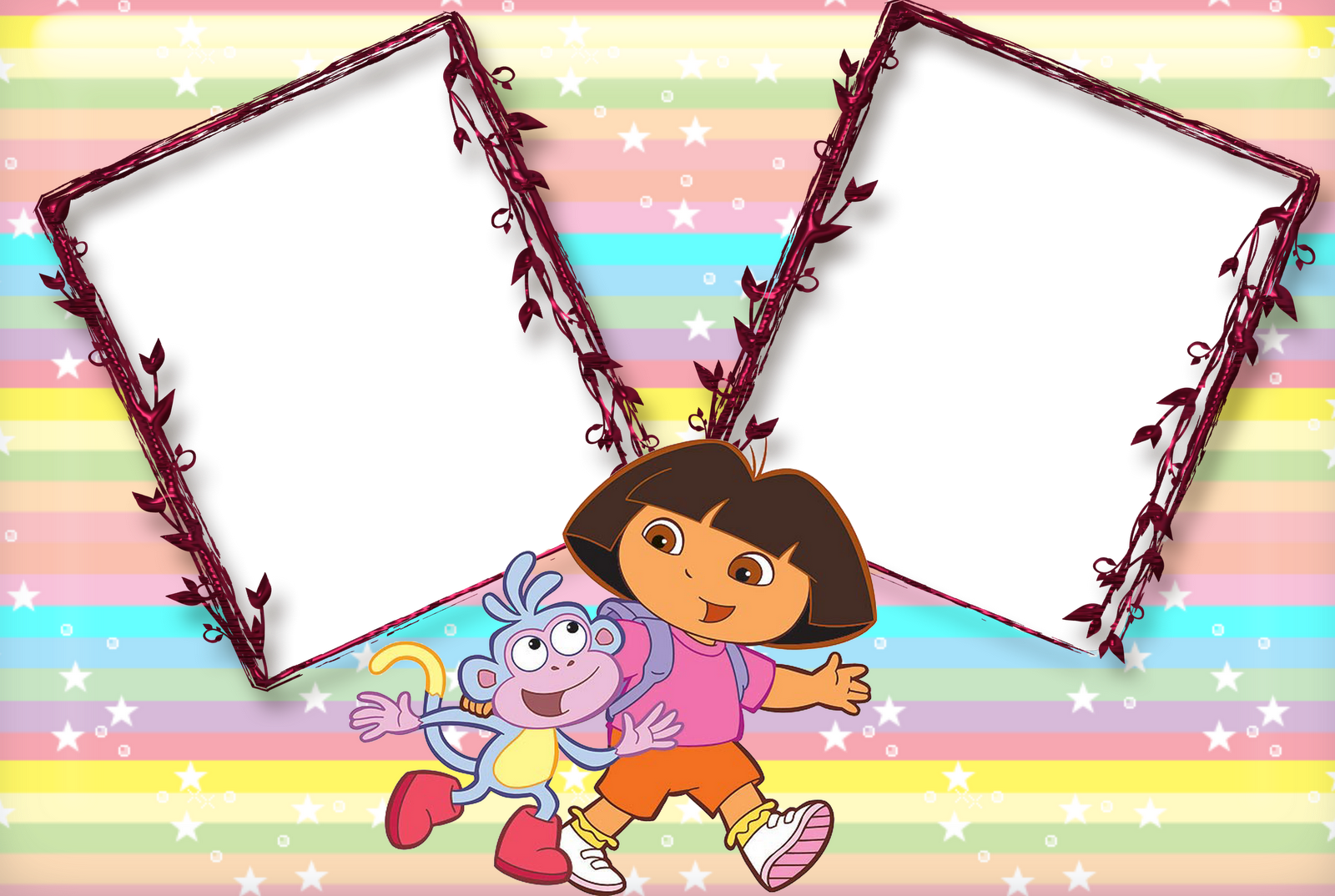 Dora Aventureira Molduras (1600x1074), Png Download