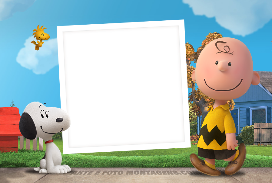 Molduras Em Png Para Download - Moldura Snoopy Png (898x602), Png Download