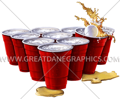 Beer Pong Cups - Beer Pong (385x319), Png Download