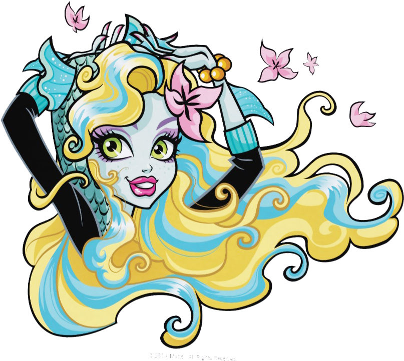 Lagoona Portrait - Caderno Universitário Tilibra Monster High Lagoona (844x832), Png Download