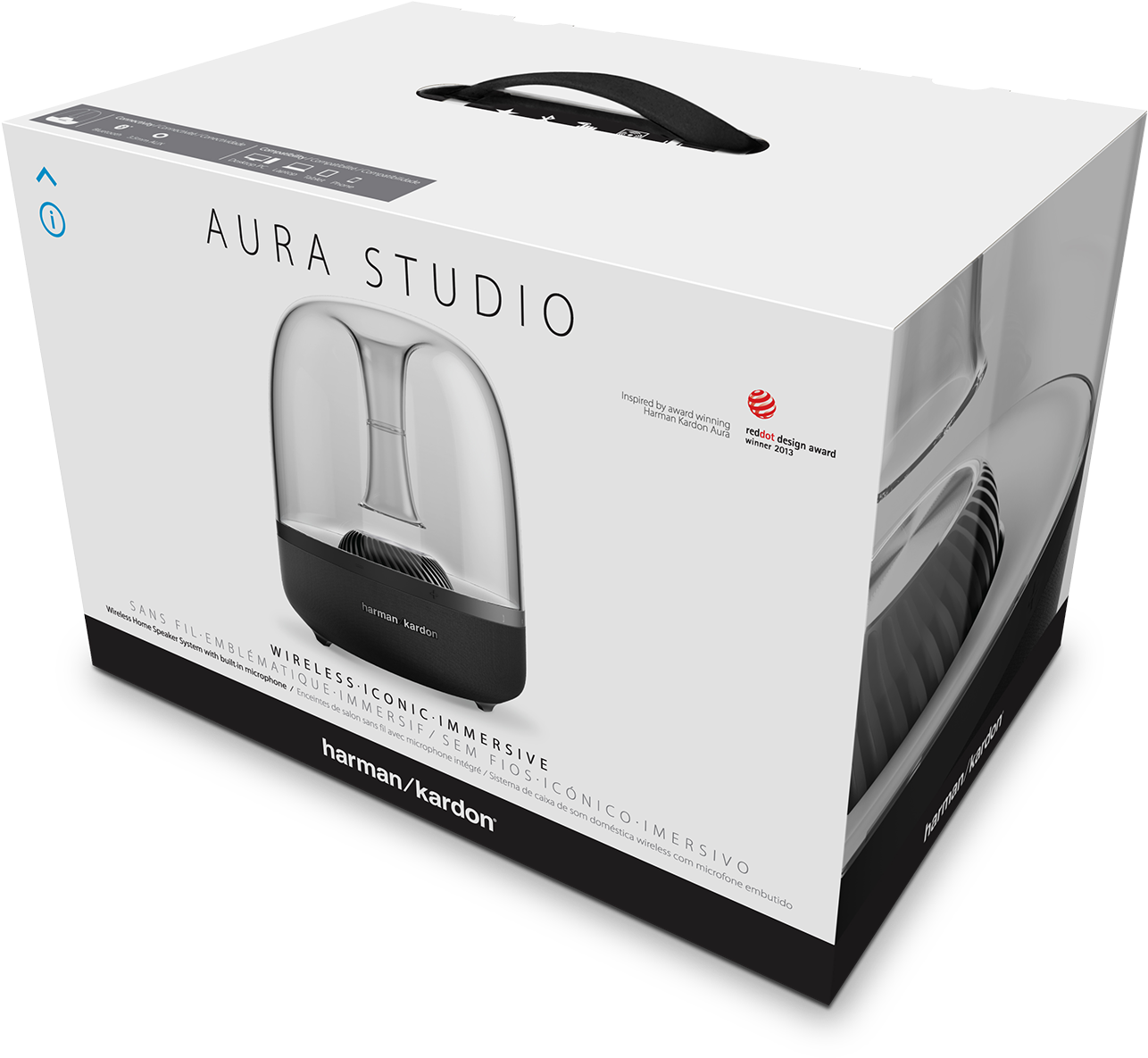 Spec Sheet - Harman Kardon Aura Plus Black (1605x1605), Png Download