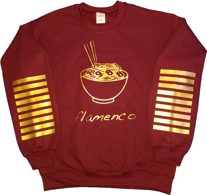 Image Of Flamenco Noodle Soup Maroon Crew - Noodle Soup (1000x1000), Png Download