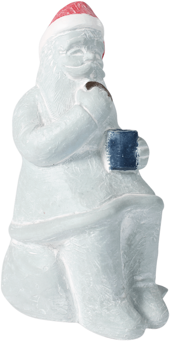 Milk And Cookies Santa - Carving (610x1200), Png Download