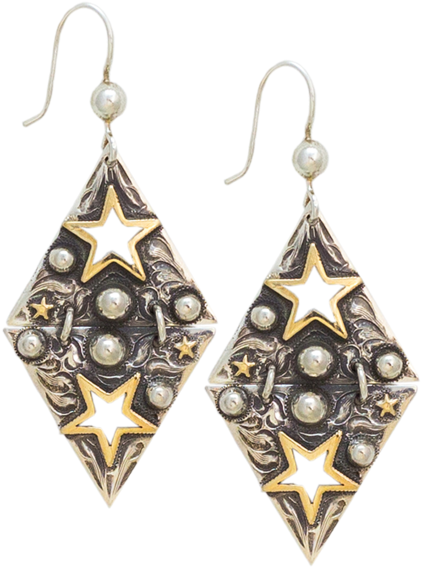 14k Gold Fill Star Chandeliers - Gold-filled Jewelry (900x1152), Png Download