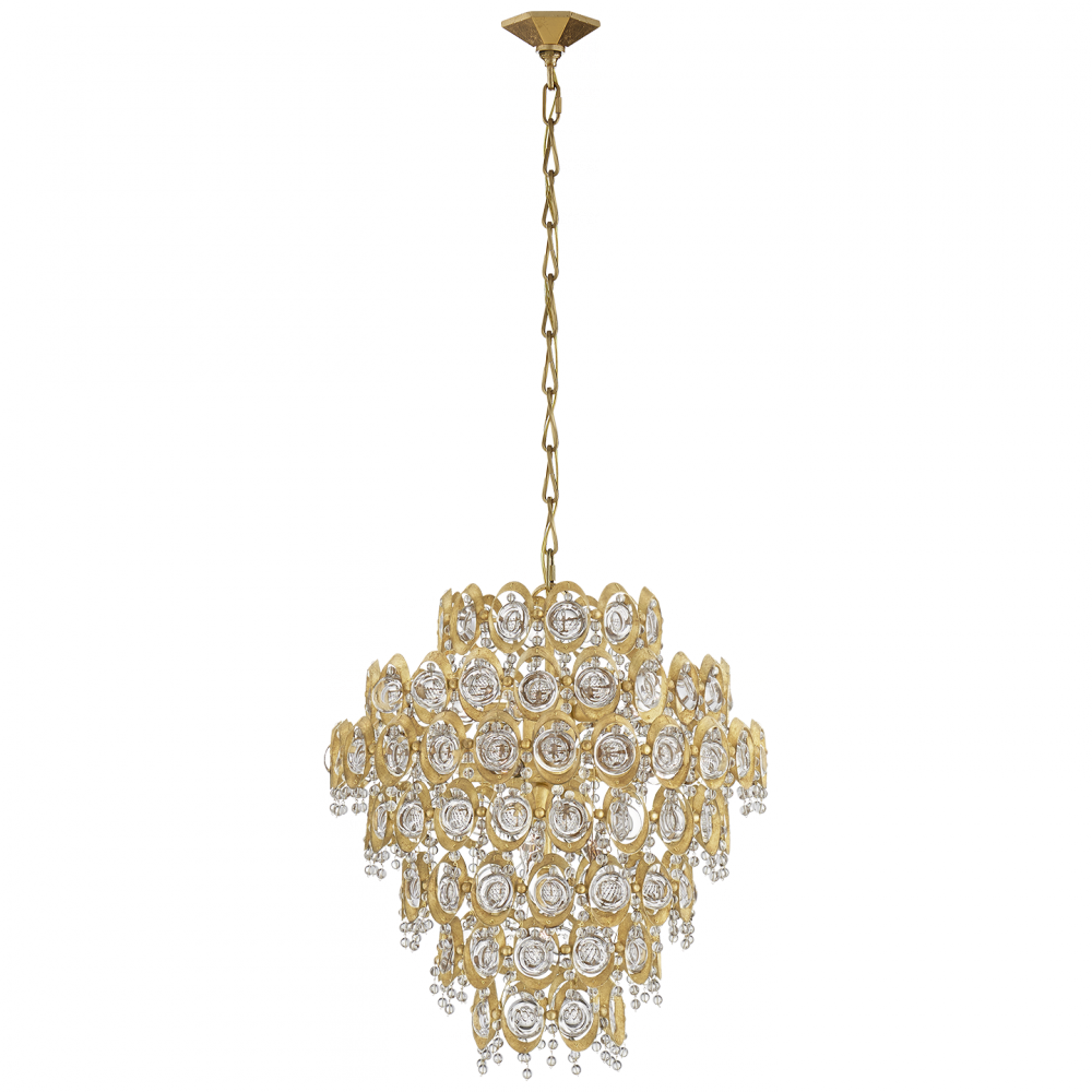 Emile Large Chandelier In Gild With Crystal - Visual Comfort Arn5172gcg Emile Large Chandelier In (1000x1000), Png Download
