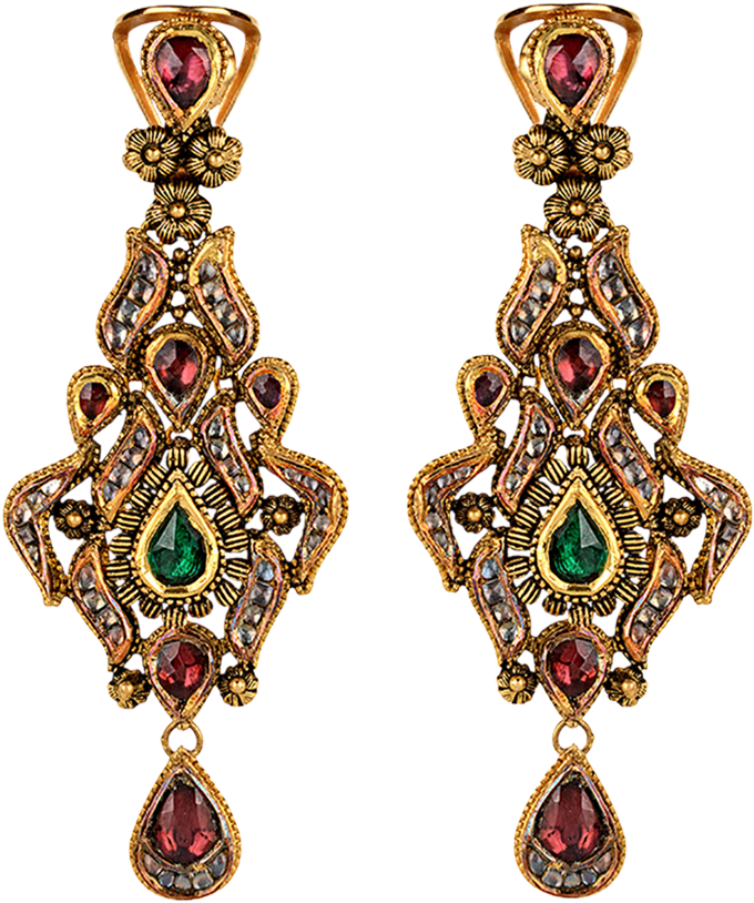 Orra Chandelier Gold Earring - Earrings (1200x1000), Png Download
