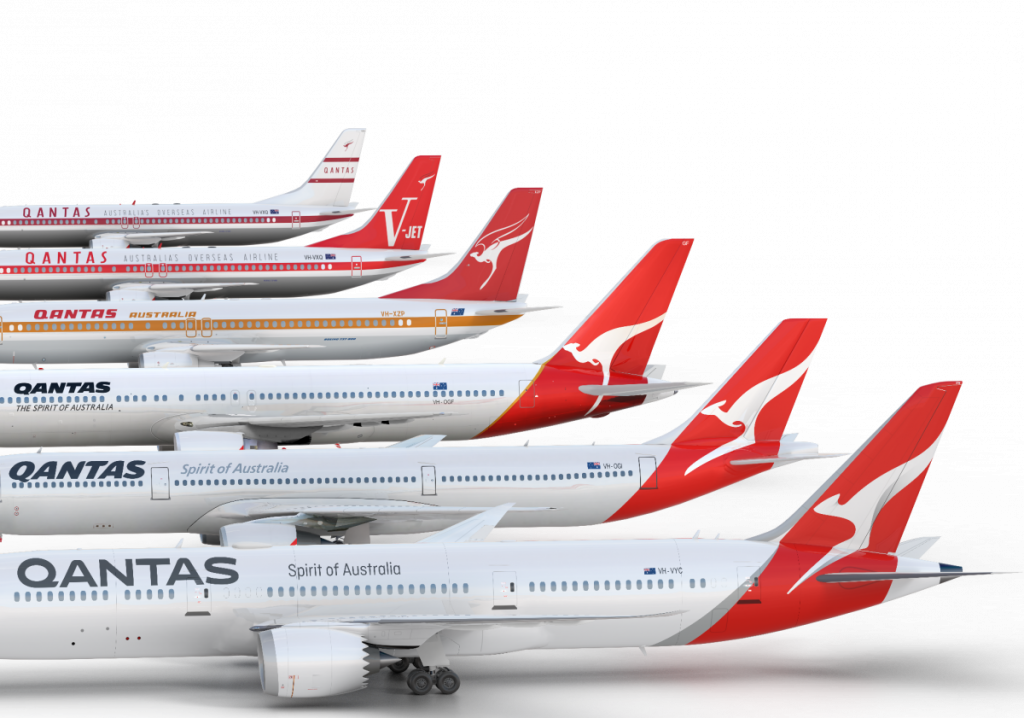 Qantas Plane Png Download Image - Qantas New Logo (1024x718), Png Download