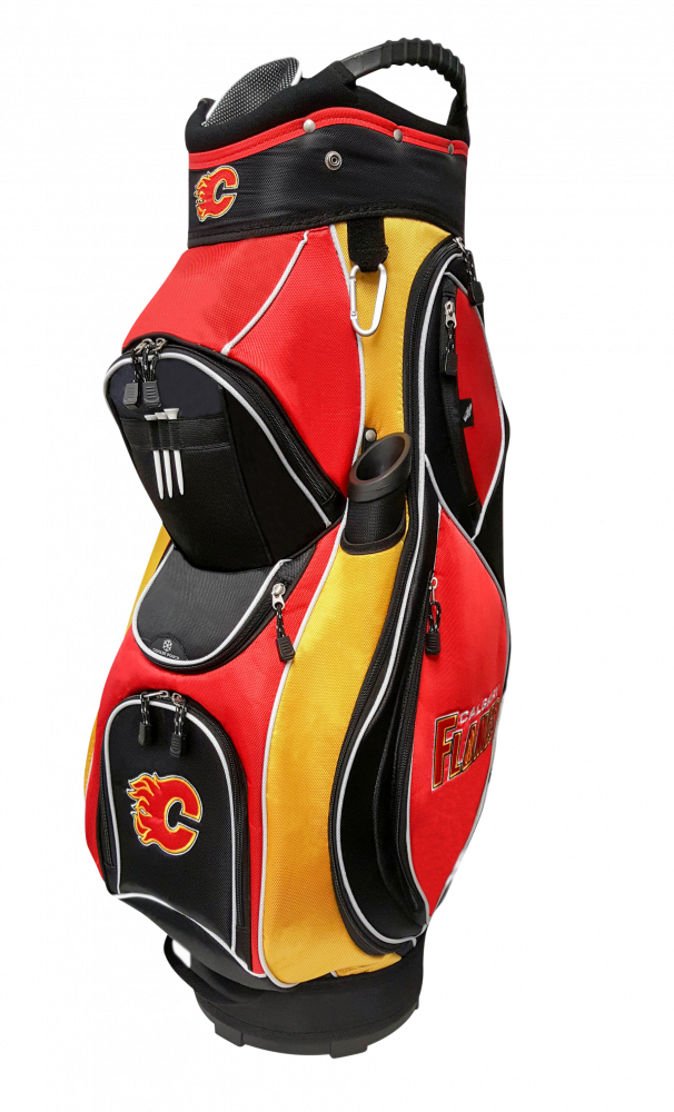 Calgary Flames Cart Golf Bag - Calgary (606x1000), Png Download
