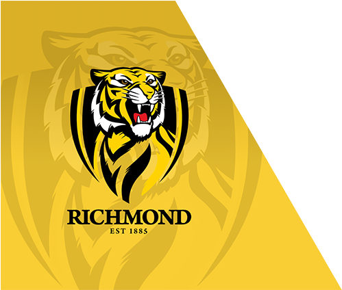 Richmond Tigers Logo - Richmond Tigers V Magpies Logo (752x423), Png Download