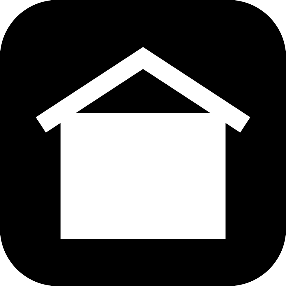 House On Square Black Background Comments - White House Black Background (980x980), Png Download