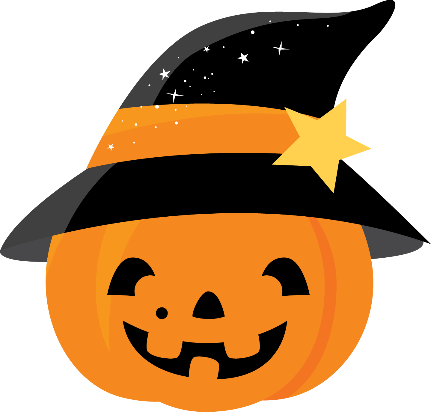 Halloween Cute Pumpkin Clip Art (1438x1375), Png Download