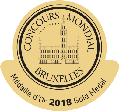 Gold Medal Concours Mondial De Bruxelles 2016 (412x449), Png Download