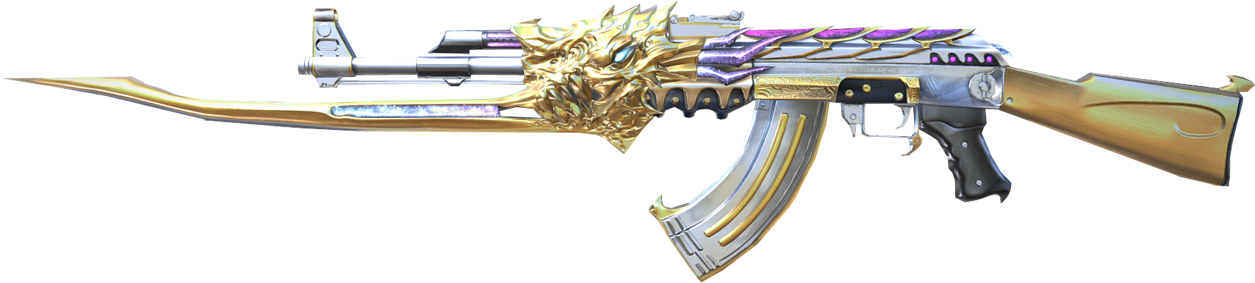 Ak 47 Beast Imperial Gold (1904x1040), Png Download